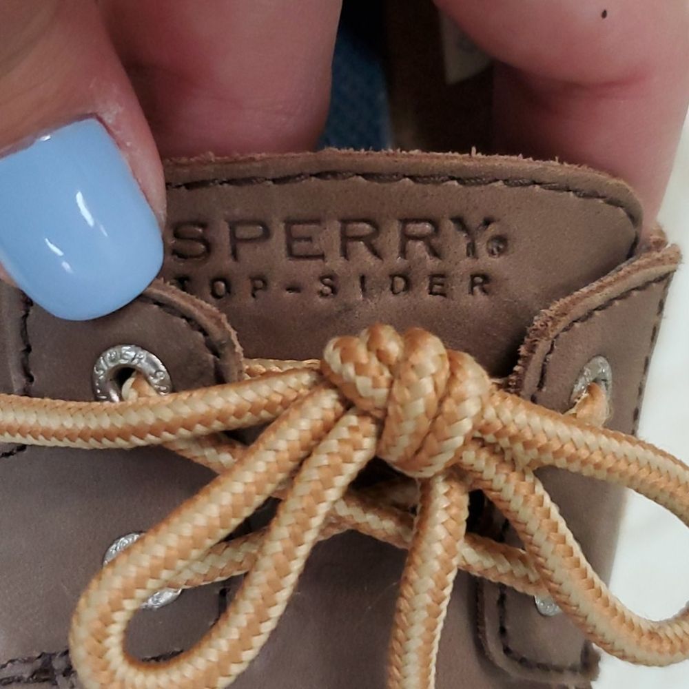 Sperry boys Top Sider Leeward Boat Shoes 1.5 excellent condition